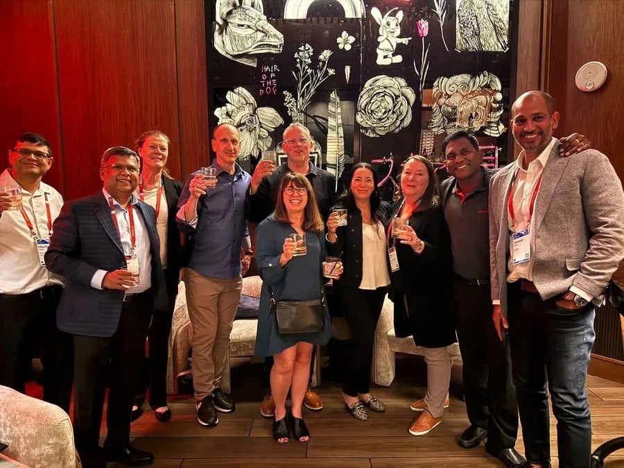 Doyensys team at Oracle AI World networking event