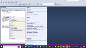 EXPORT AND IMPORT TABLE FROM ONE DATABASE TO ANOTHER DATABASE IN SAME SERVER