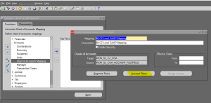 How to add Chart of account mapping code combinations In GL ?