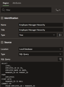 Working with Oracle APEX Tree Region: Capturing Selected Node Values