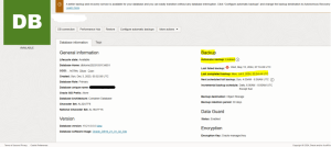Backup and Restore validation for Oracle database in OCI console
