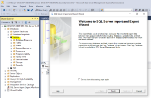 Cloning Tables Between Databases in SQL Server Using Export and Import Functions