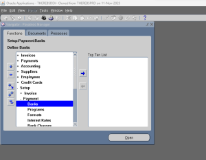 Create and Assigning the Bank Account to the Supplier in Oracle Apps 11i