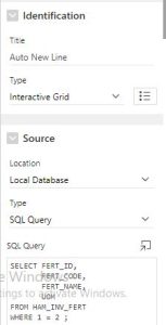 Auto New Line Generation in Interactive Grid