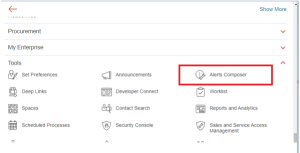 Grade Creation Notification in Fusion HCM via Alert Composer