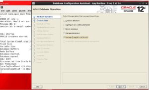 Creating a Pluggable Database in previously created Container Database