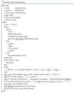 Download Blob Files from Oracle Table in APEX using PL/SQL