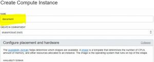 Creating a Instance in cloud