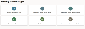 Recently Visited Pages Navigation in APEX