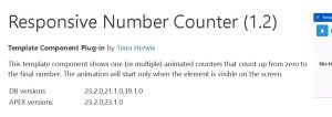 Exploring the significance and utility of responsive number counters in Oracle APEX applications