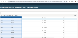 Freeze Panes in Oracle APEX Interactive Grid — Driven by a Page Item