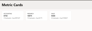 Metric Card in Oracle APEX 26.1