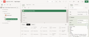 How to create a set of dynamic drop down link for classic report column.