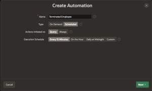 Oracle APEX 20.2 Automations