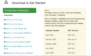 ORACLE TRACE FILE ANALYZER UPGRADE TO 21.1.2