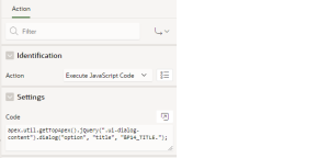 To Set Dynamically Normal/Dialogue Page Title in Oracle Apex