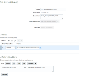 SLA Adjustment for AR Transaction