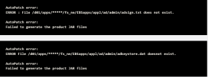 TXK Delta 13 failed due to missing files