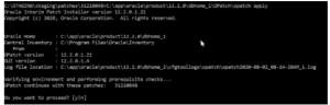 OPatch error : “Unable to lock Central Inventory”