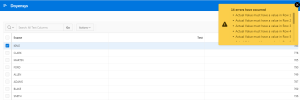 IG column validation