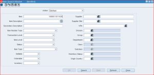 Manual Item Ranging in Oracle RMS