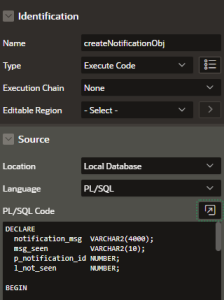Real Time Notification Display in Oracle APEX