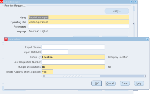 Create Requisition interface against the blanket purchase agreement for different Locations