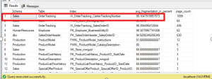 SQL Server Index Maintenance