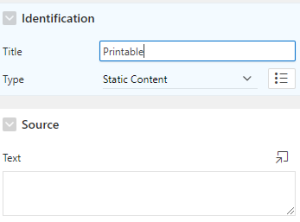 How to make Intended Part of page Printable in APEX