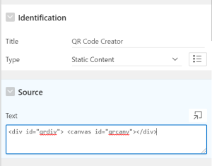 QR Code Creator – Oracle Apex