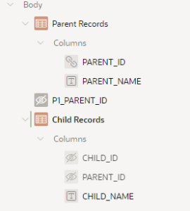 Nested Reports in Oracle APEX