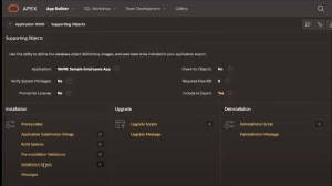 Packaging Data with your App Export in oracle Apex.