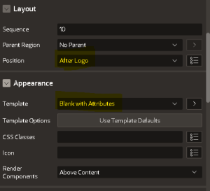Quick Menu Navigation In APEX