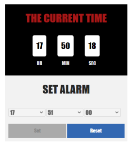 To display HTML text in Oracle Apex: Use Case of an Setting Alarm