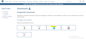 Postgresql Installation