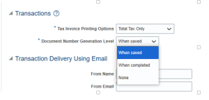 AR Invoice Created Through Autoinvoice Cannot Be Completed Due To Error