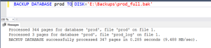 SQL DBA: Backups