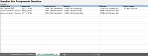Supplier Site Assignment Import Using FBDI – Fusion Applications