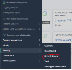 Maximum Security Zone in Oracle Cloud