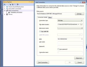 Connecting ASP.NET with Oracle Database