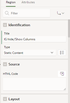 Dynamically Hide/Show IG columns based on LOV in Oracle APEX