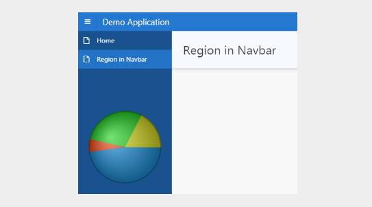Oracle APEX- Display Regions in Side Navigation menu