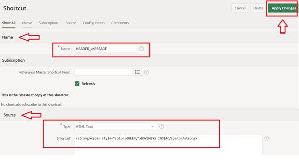 Centralized Content Management with APEX Shortcuts